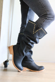 Bota Greca Negro/Natural