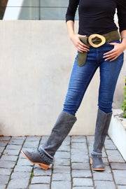 Bota Ruffina Gris (NUEVO)