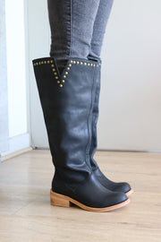 Bota Greca Negro/Natural