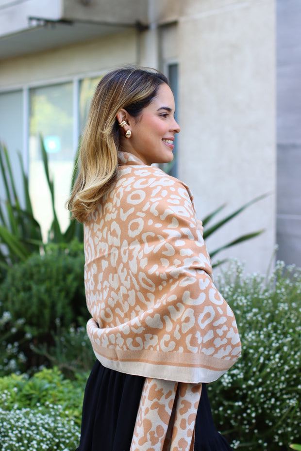 Pashmina Print Camel