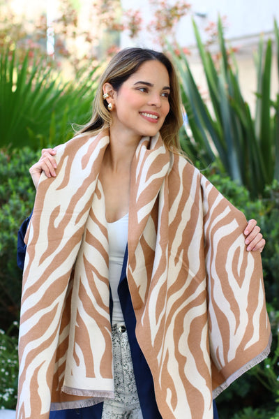 Pashmina Cebra Camel