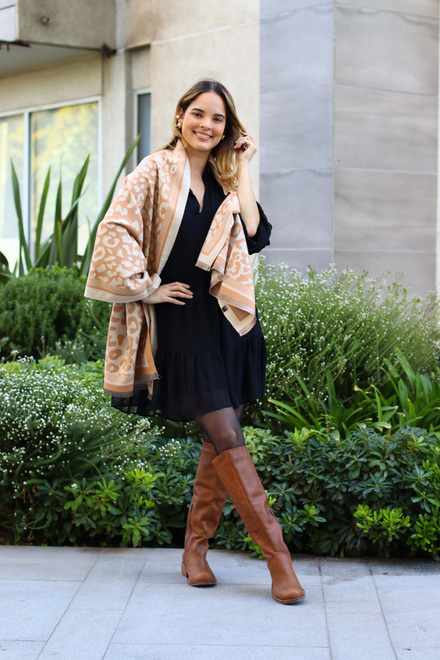 Pashmina Print Camel