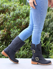 Bootie Bolonia Negro (NUEVO)