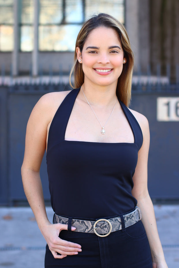Cinturón Estampa Taupe
