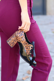 Zapato Chloe Negro y Print (NUEVO)