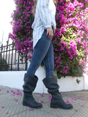 Bota Greca Negro (PREVENTA)