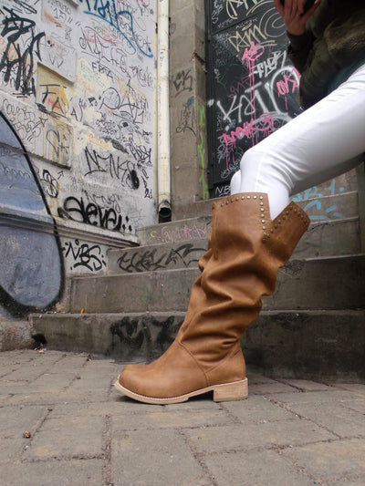 Bota Greca Caramelo (PREVENTA)